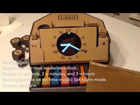 Nintendo Labo Analog Clock with Alarm