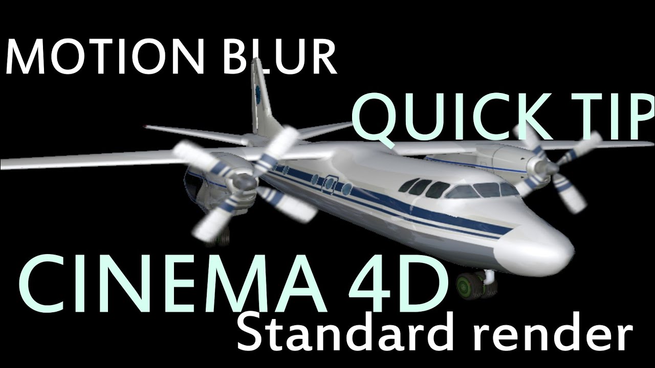 motion blur for standard render Cinema 4D quick tip - YouTube
