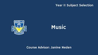 Music | WHS Subject Selection
