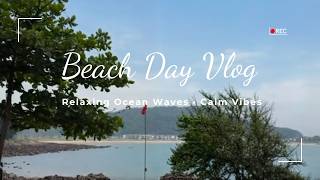 Relaxing Ocean Waves & Soft Music 🌊 Summer Beach Vlog | Calm Seaside Vibes screenshot 3