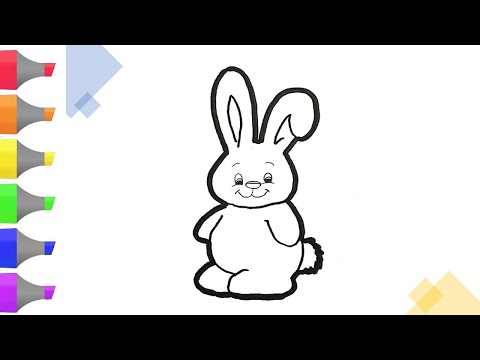 Con Thỏ Tô Màu Gì - Hướng dẫn vẽ và tô màu con thỏ | Draw rabbit (step by step) | Drawing Tutorials