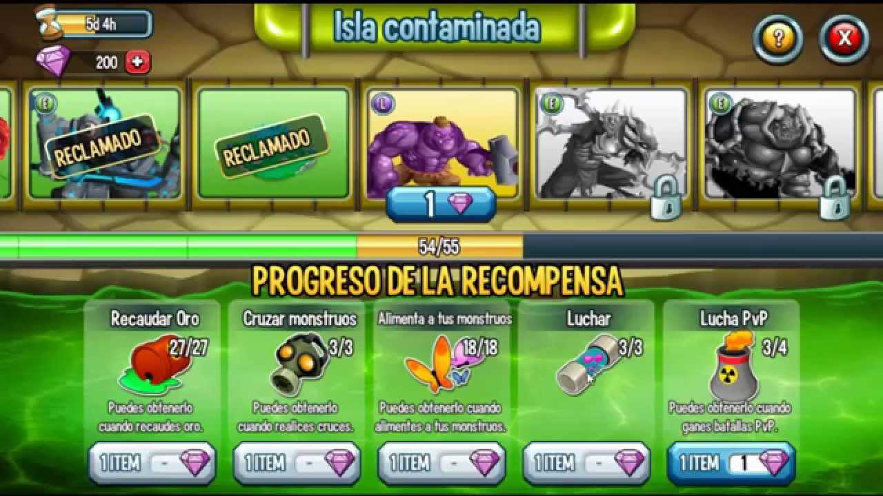 Monster Legends l Evento Isla Contaminada l 4. Mision Monstruo ...