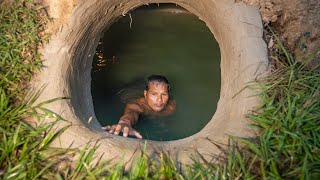 I Built the Most Secret Underground Swimming Pool House by Ancient Skills