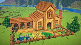 Minecraft: Easy Animal Barn Tutorial
