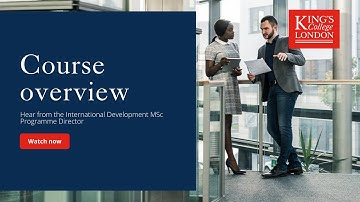 International Development MSc Overview