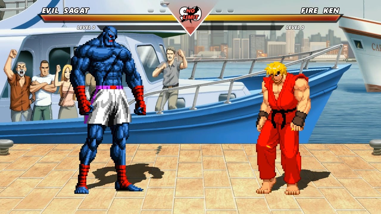 EVIL SAGAT vs FIRE KEN - Highest Level Amazing Fight! - YouTube