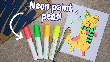 Unboxing a Scrawlrbox | Neon Paint Pens!