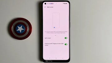 Simply touch and hold the Recent button to open the app in split screen on OPPO Reno7 Android 12