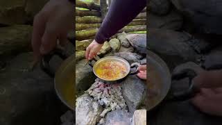 Doğada Barınakta Sabah Kahvaltısı - Morning Breakfast at the Shelter in Nature Resimi