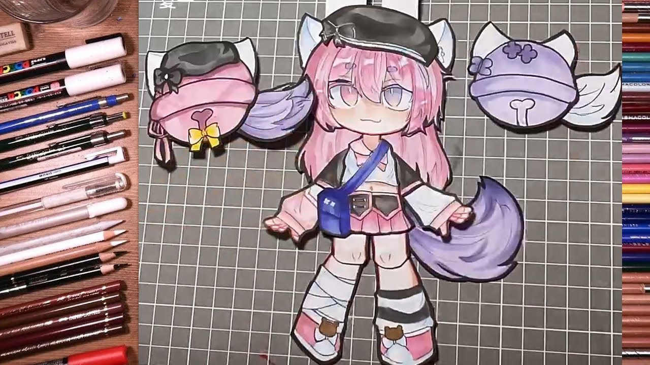 PAPERMAU Alice Dress Up Paper Doll In Anime Style  by Loveewa