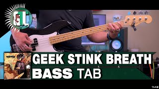 Green Day - Geek Stink Breath | Bass Cover With Tabs in the Video