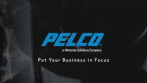 Pelco Demo: Sarix Professional Series 3 with Wide Dynamic Range