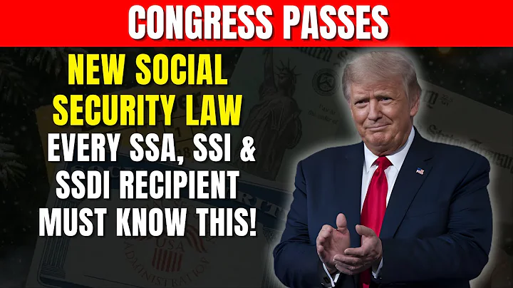 🚨 Congress Passes New Social Security Law — Every SSA, SSI & SSDI Recipient MUST Know This!