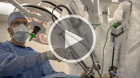 Lung surgery using da Vinci robot
