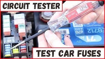 How To Use A Circuit Tester To Check Car Fuses (Test Light)