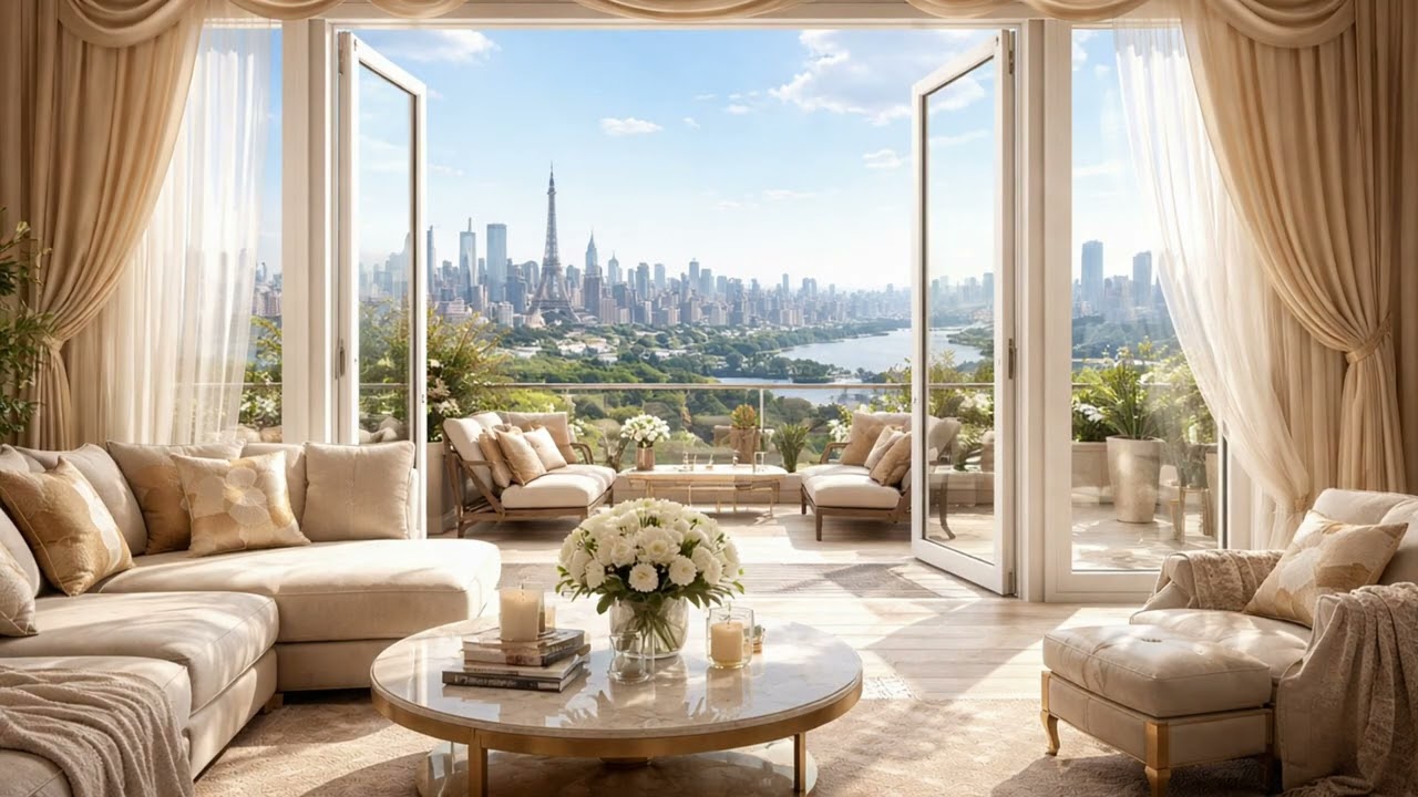 1 Hour Smooth Jazz for Relaxation | Sunlit Luxury Lounge Ambience ☀️🎷