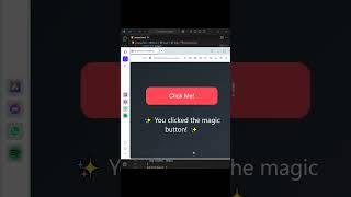 🔥  Click This Magic Button &amp; See What Happens! 😲✨ #Shorts #WebDev #coding #htmlcoding