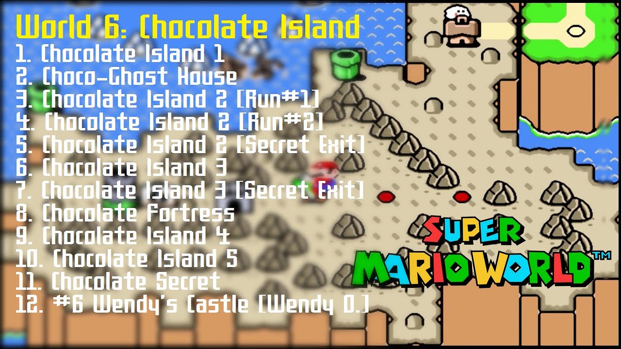 Super Mario World Chocolate Island