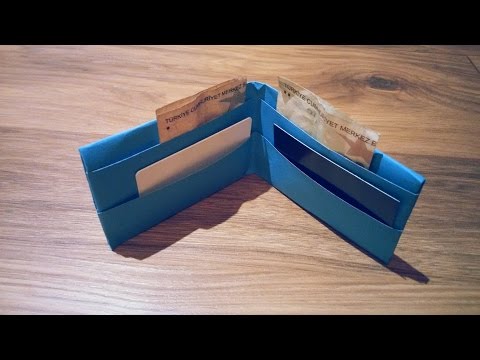 Kağıttan Basit Cüzdan Yapımı ( How To Make A Paper Wallet )
