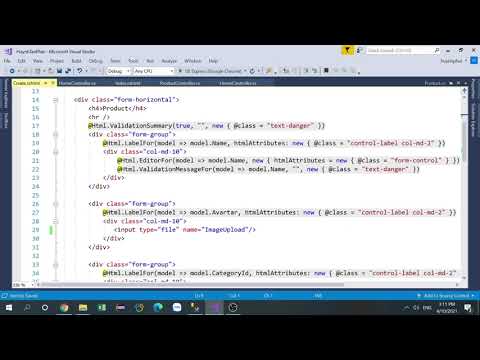 Video ASP.NET MVC] - Bài 09: CRUD sản phẩm ở trang quản trị - youtube