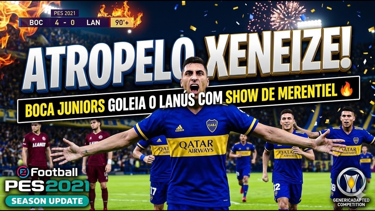 LANÚS X BOCA JUNIORS EN VIVO CON IMÁGENES | EN VIVO EN FULL HD | GAMEPLAY PES 21