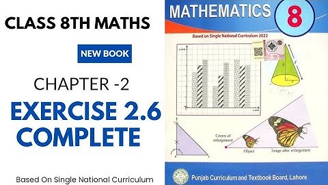 Class 8th Math New Book Exercise 2.6 Question 1 To 4_Exercise 2.6 Complete_ maths new book