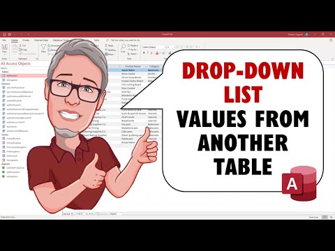 Create a DROP-DOWN LIST with Values From ANOTHER TABLE | The Introduction to MS Access Course