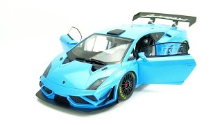 Sports Performance Lamborghini Gallardo GT3 FL2 2013 (BLUE) 1/18 Autoart review - 4K Highquality video