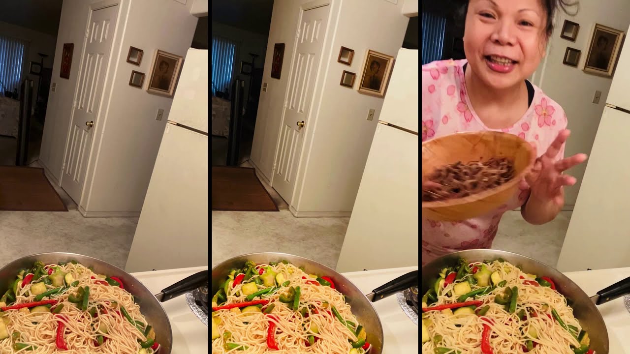 Noodles and Banana Blossom with Mix Veggies YouTube