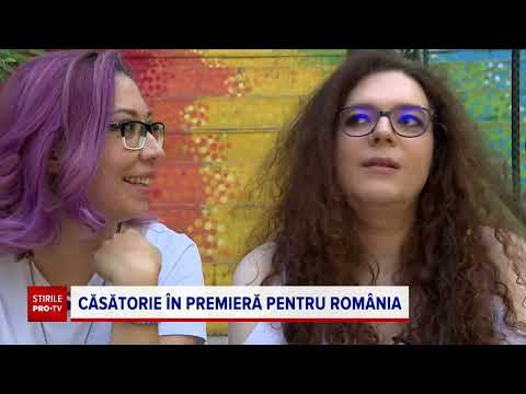 În România a avut loc prima căsătorie dintre o femeie și o persoană transgender