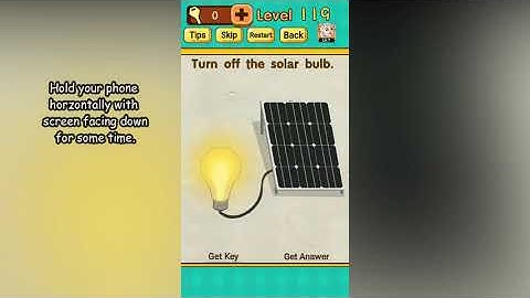 Mr Brain Level 119 Turn off the solar bulb