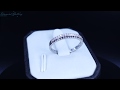 Обручальное кольцо с дорожкой черных и белых бриллиантов. Diamond Gallery
