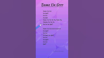 Thumbnail of Dame Un Grrr Lyrics  - Fantomel and Kate Linn #song #trending