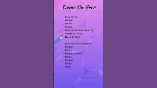 Dame Un Grrr Lyrics  - Fantomel and Kate Linn #song #trending