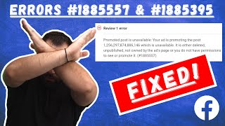 Fix Facebook Ads Manager Errors #1885557 and #1885395! Fix Facebook Ads Manager Errors #1885557 and #1885395!