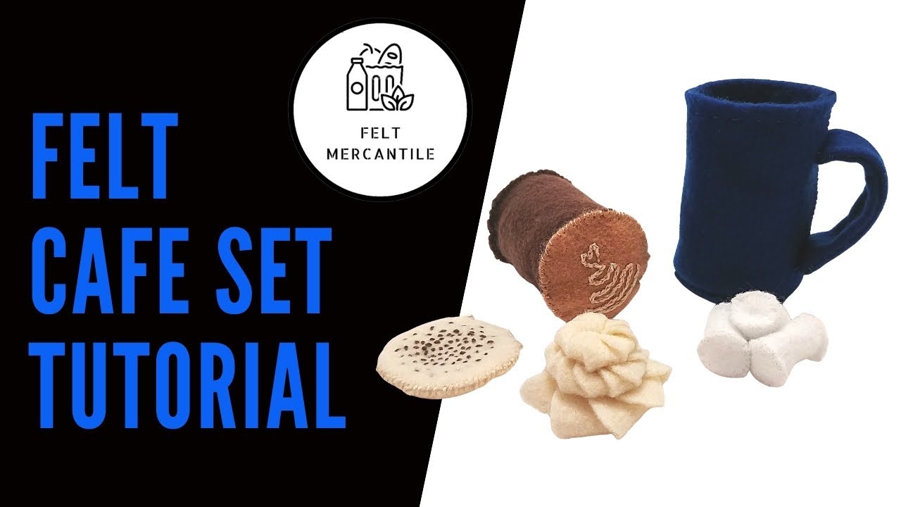 How To Make A Felt Coffee Set - Pretend Play Food Cafe Set Tutorial ...
