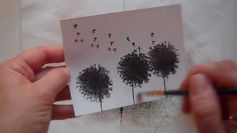 Brayer technique with ink refills