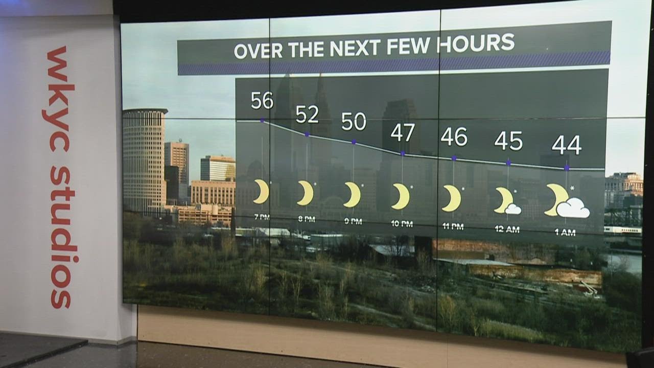 Cleveland weather: Clear and chilly overnight, dry conditions - YouTube