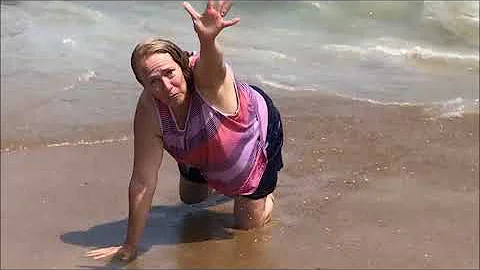 Mary at the ocean