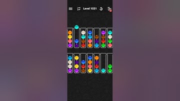 Ball Sort Color Water Puzzle Solution Level 1031
