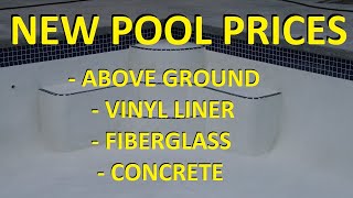 New Swimming Pool Installation Costs