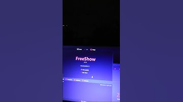 Quick tutorial on how to present Freeshow Worship Software to A4300 LED PROJECTOR