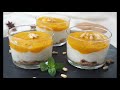 ¡Postre rápido y riquísimo! CREMA DE YOGUR CON MANGO