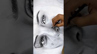 Student work | realistic portrait | charcoal artistshikhasharma shorts art sketching