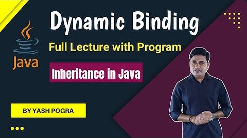 Dynamic binding in java | Dynamic binding example | Late binding in java