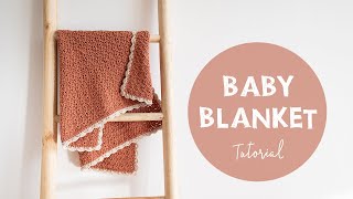 How To Crochet Simple Easy and Beginner Friendly Crochet Baby Blanket |Croby Patterns