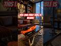 Glowing LAVA River Table: The Most Satisfying DIY Build! #epoxytable #shorts
