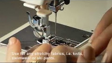 How to sew using an Overcast foot, video tutorial