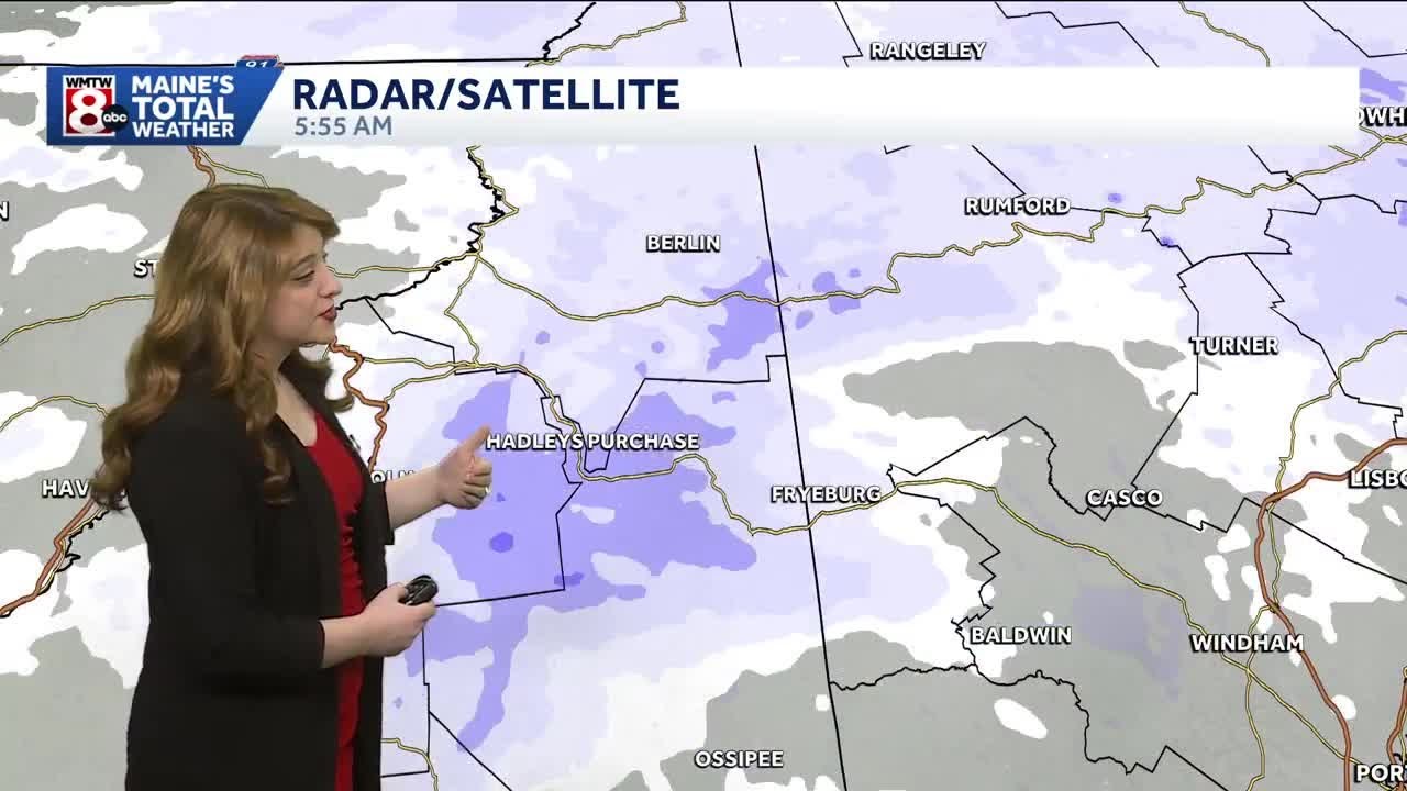 White Christmas for Maine as snow showers move out - YouTube