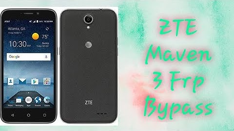 ZTE Maven 3 Frp Bypass(Z835)